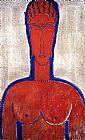 Amedeo Modigliani Big Red Bust